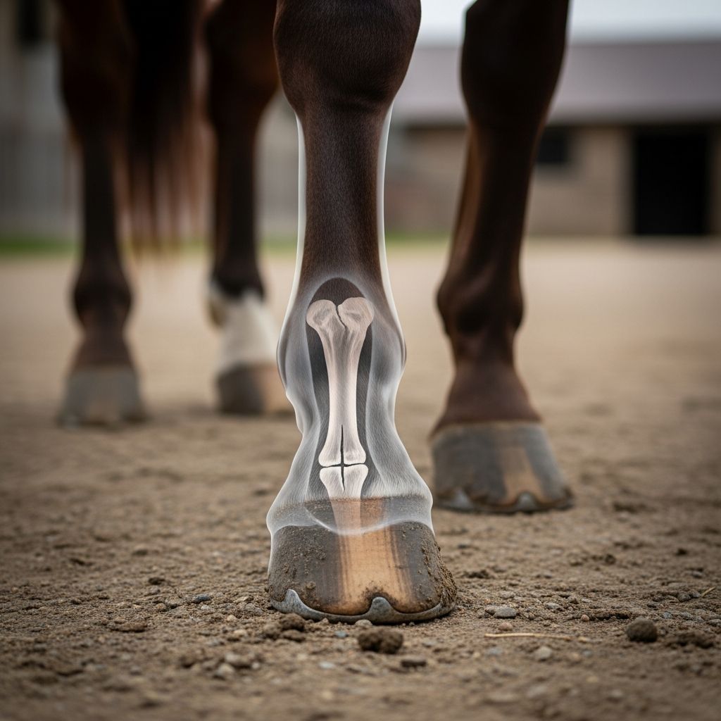 Comprehensive guide to diagnosing, treating, and preventing fractures of the navicular bone in equine athletes.