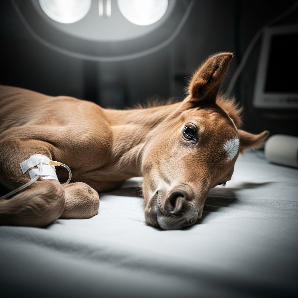 Expert strategies for managing life-threatening conditions in newborn foals, from initial resuscitation to advanced supportive therapies.