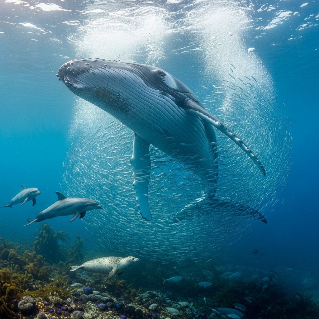 Complete guide to dietary requirements and nutrition management for marine mammals in care facilities.