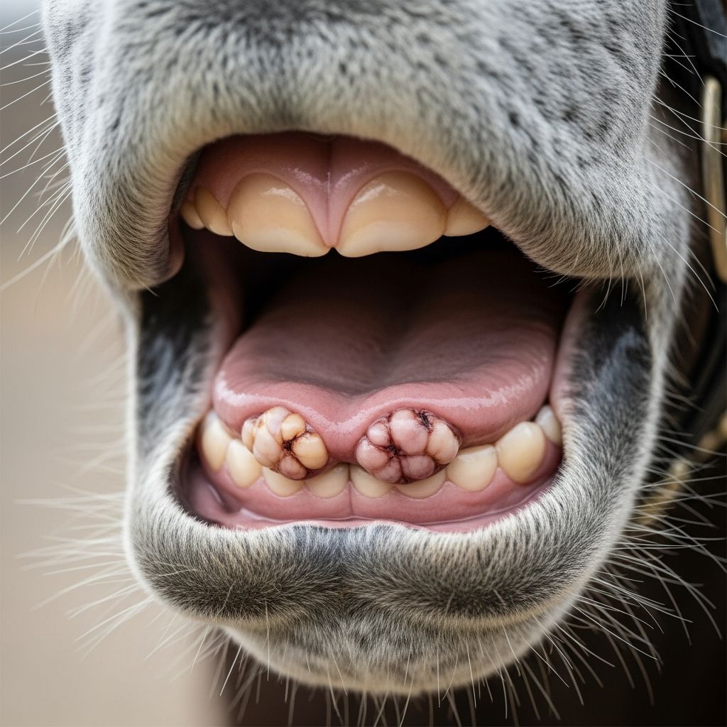 Comprehensive guide to recognizing, diagnosing, and treating cancerous growths in the mouths of horses, cattle, and other large species.
