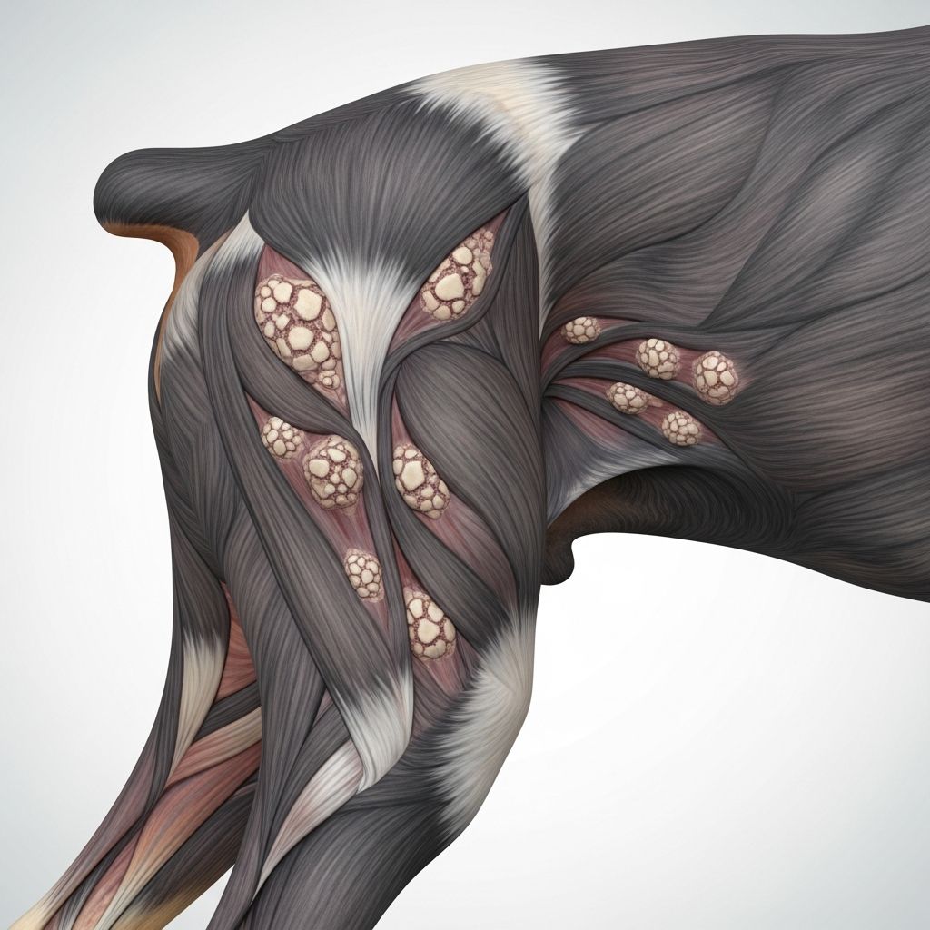 Exploring the causes, symptoms, diagnosis, and management of ossifying myopathy, a muscle condition prevalent in Doberman Pinschers.