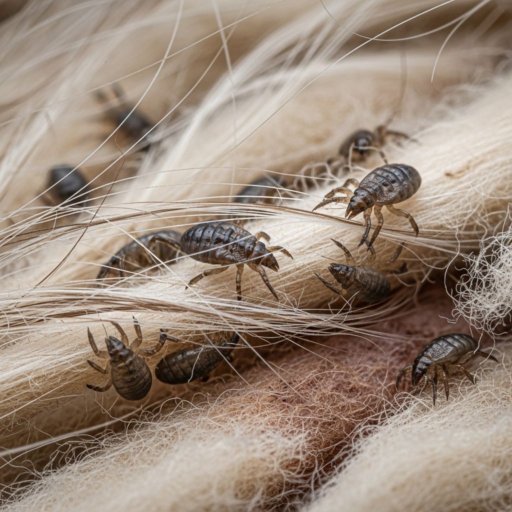 Complete guide to identifying, treating, and preventing lice infestations in small ruminants.