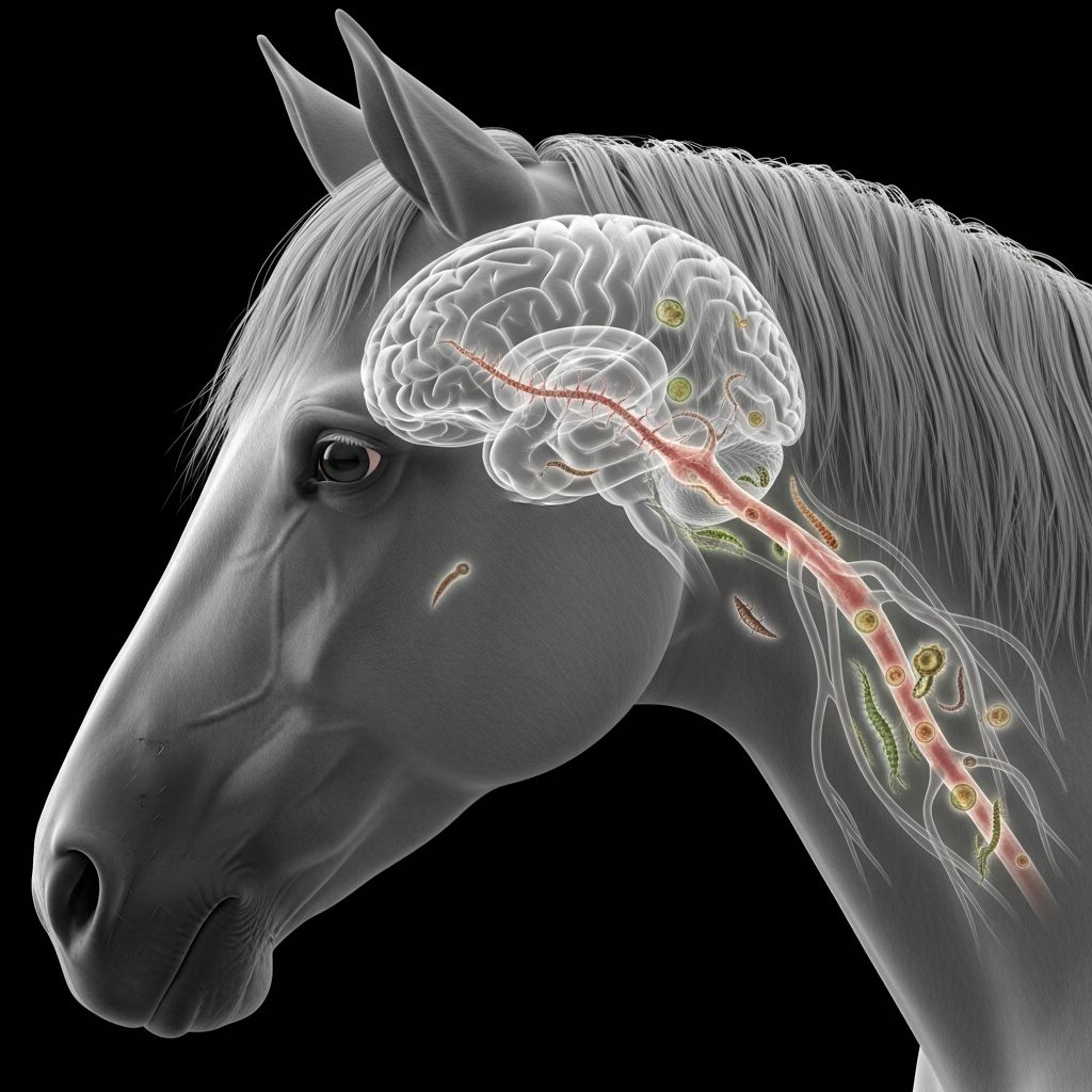 Parasitic Threats To Horse CNS Health: Key Signs And Treatment Explore how parasites invade the equine central nervous system, causing devastating neurological issues, and learn prevention and treatment strategies.