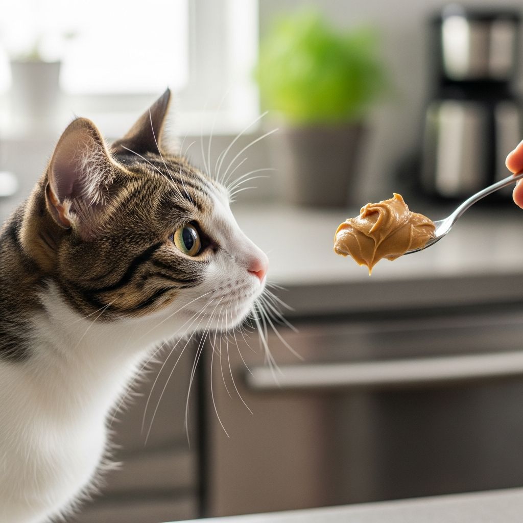 Understanding the risks and safe practices for feeding peanut butter to your feline companion