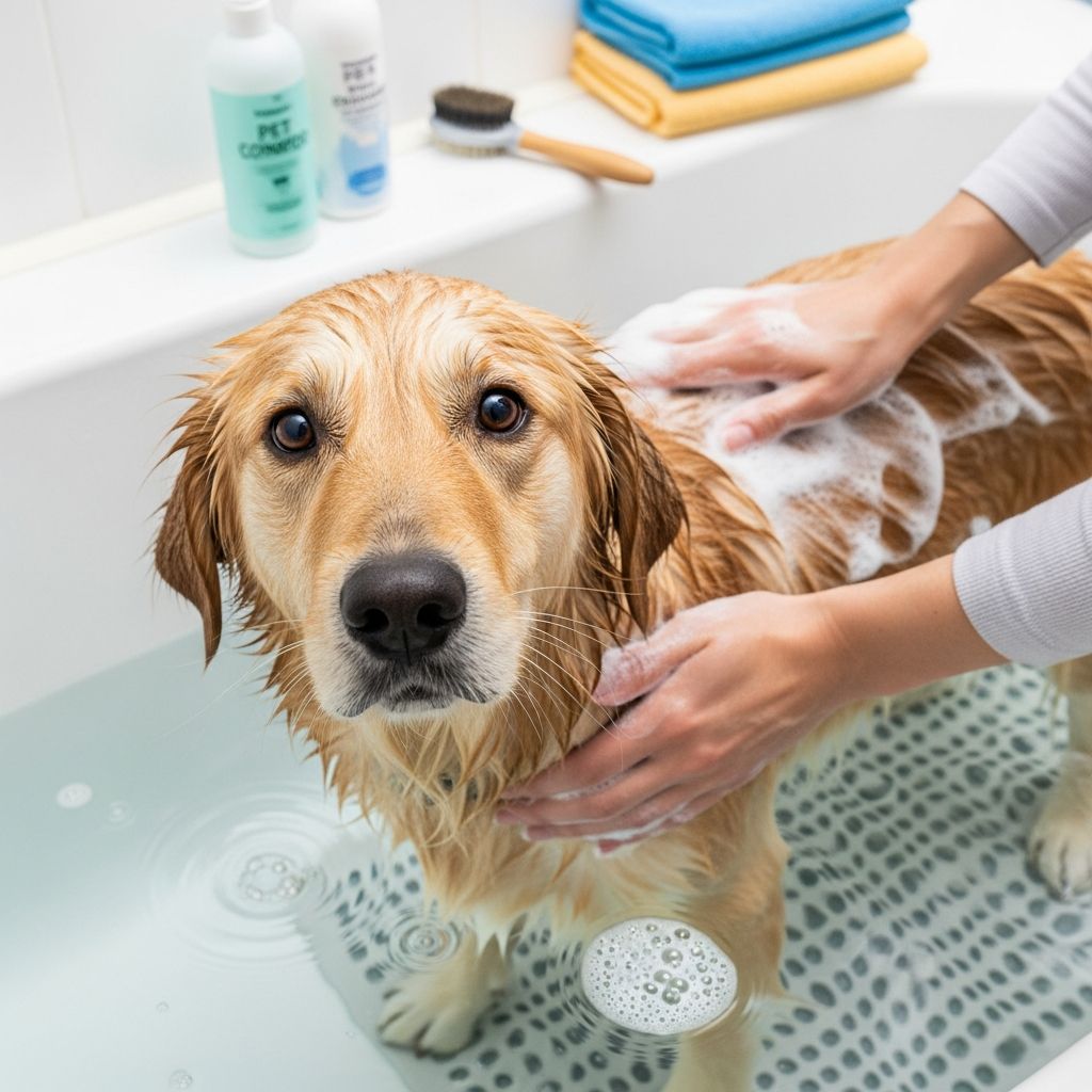 Learn how to protect your pet during bath time with evidence-based safety practices