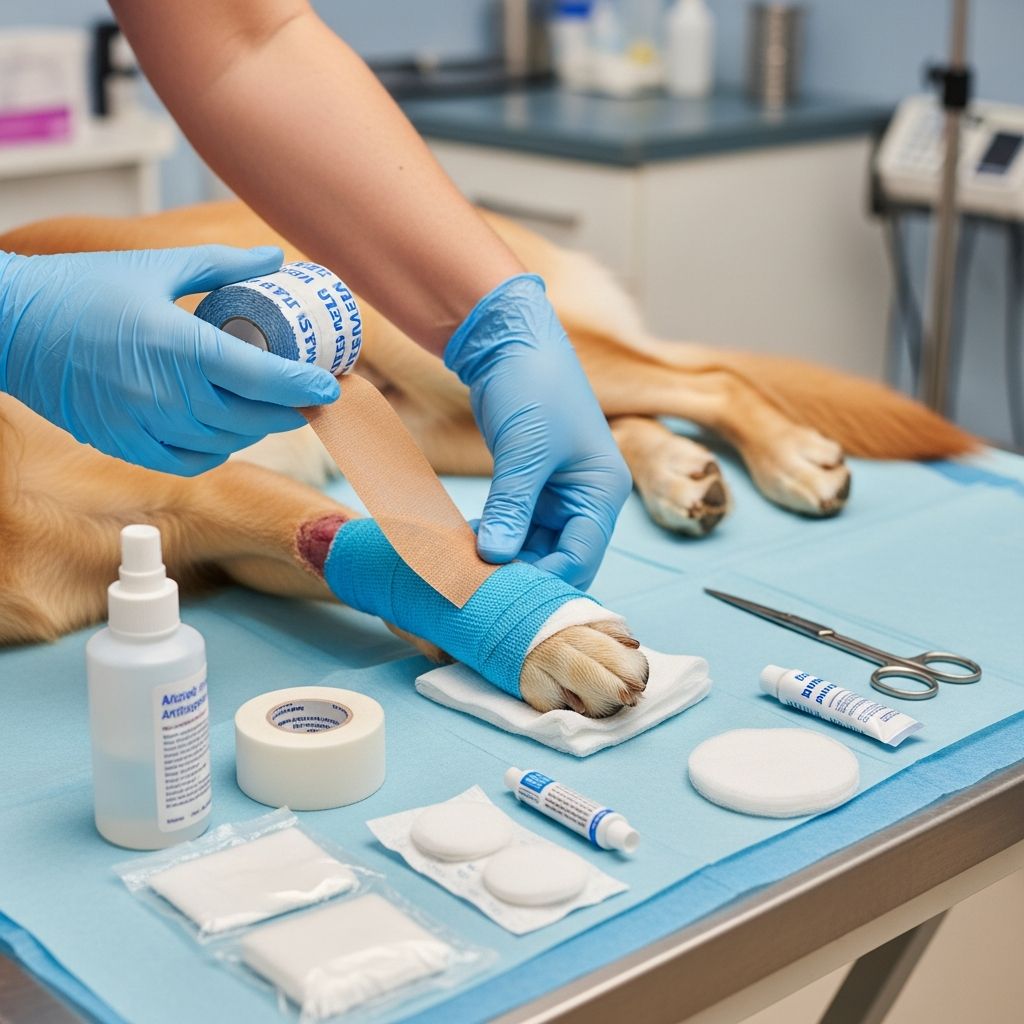 Pet Wound Bandaging: 5-Step Guide For Safe Wound Care Master effective bandaging and dressing techniques to accelerate healing and prevent complications in small animal wounds.