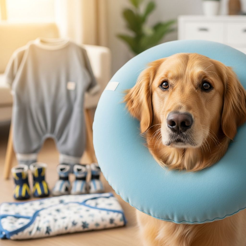 Understanding why veterinarians recommend protective collars and exploring modern alternatives for pet recovery.