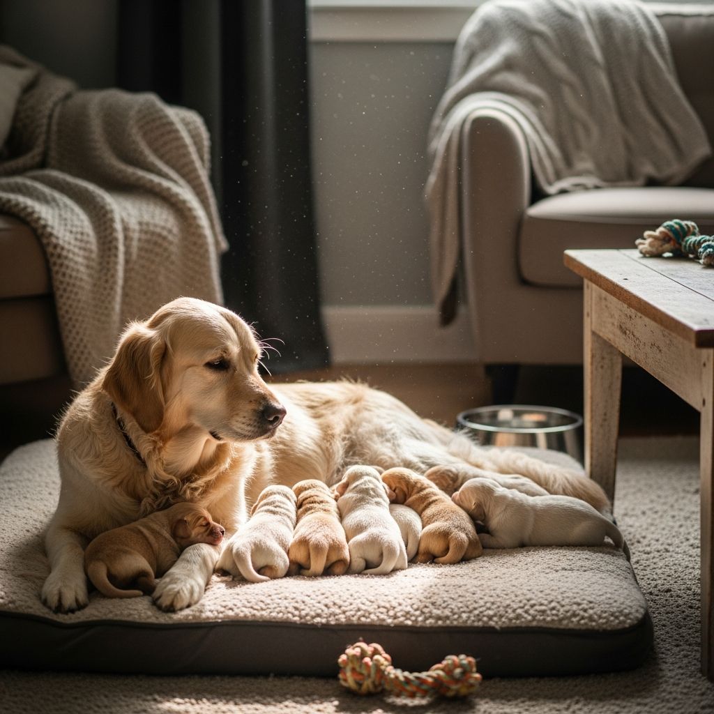 Understand and manage your dog's changing behaviors after whelping to ensure a smooth transition for mom, puppies, and your family.