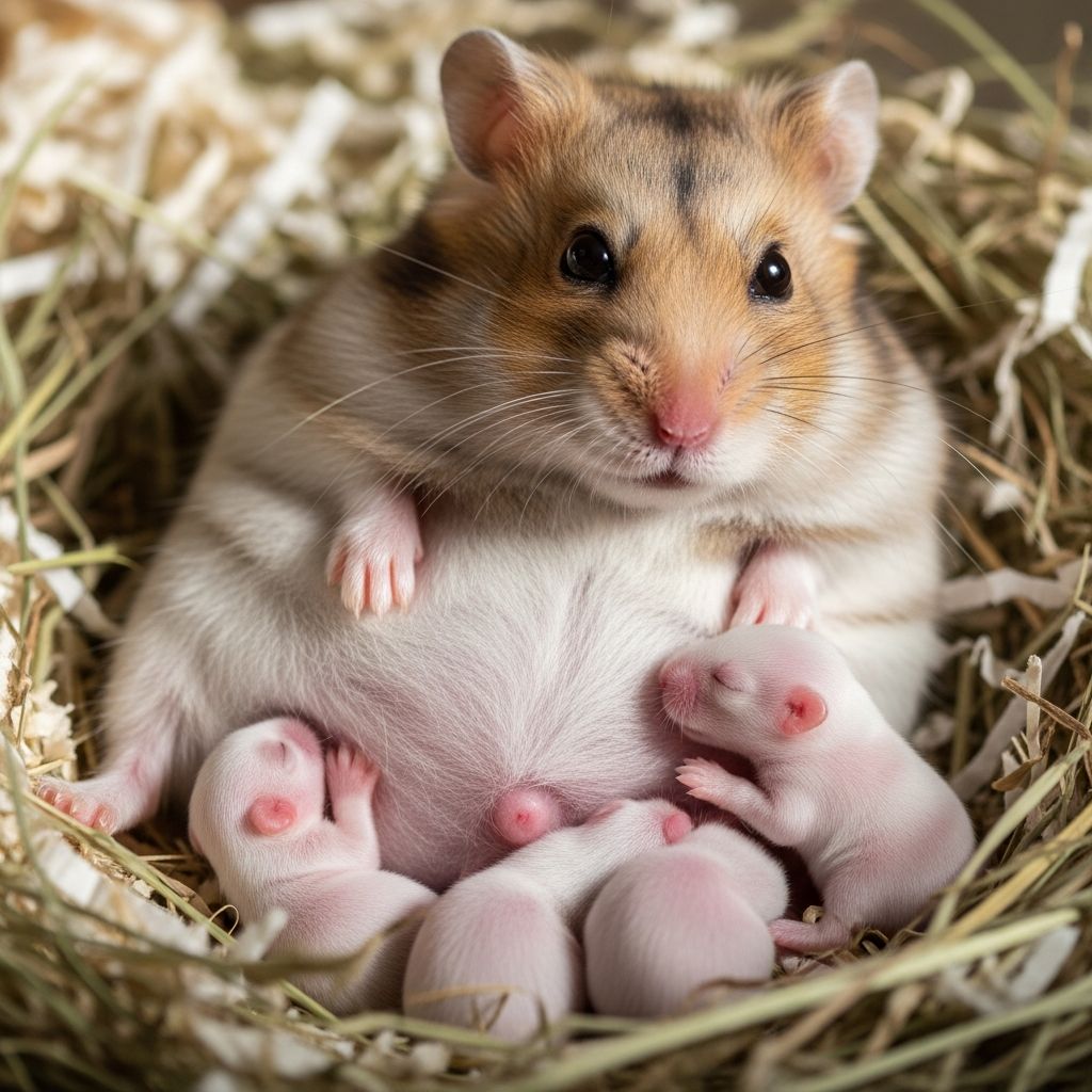 Nurturing Pregnant Hamsters and Newborn Pups Complete guide to supporting your hamster through pregnancy and early motherhood.