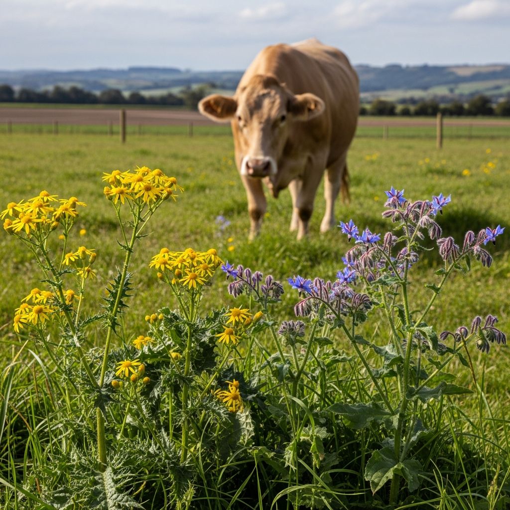 Pyrrolizidine Alkaloid Toxicity in Livestock Understand the hidden dangers of pyrrolizidine alkaloids in plants like ragwort and senecio, and how they devastate animal livers.