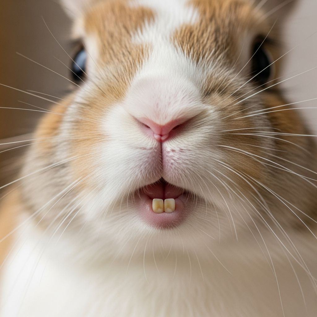 Maintain your rabbit's oral health with proper diet and veterinary care