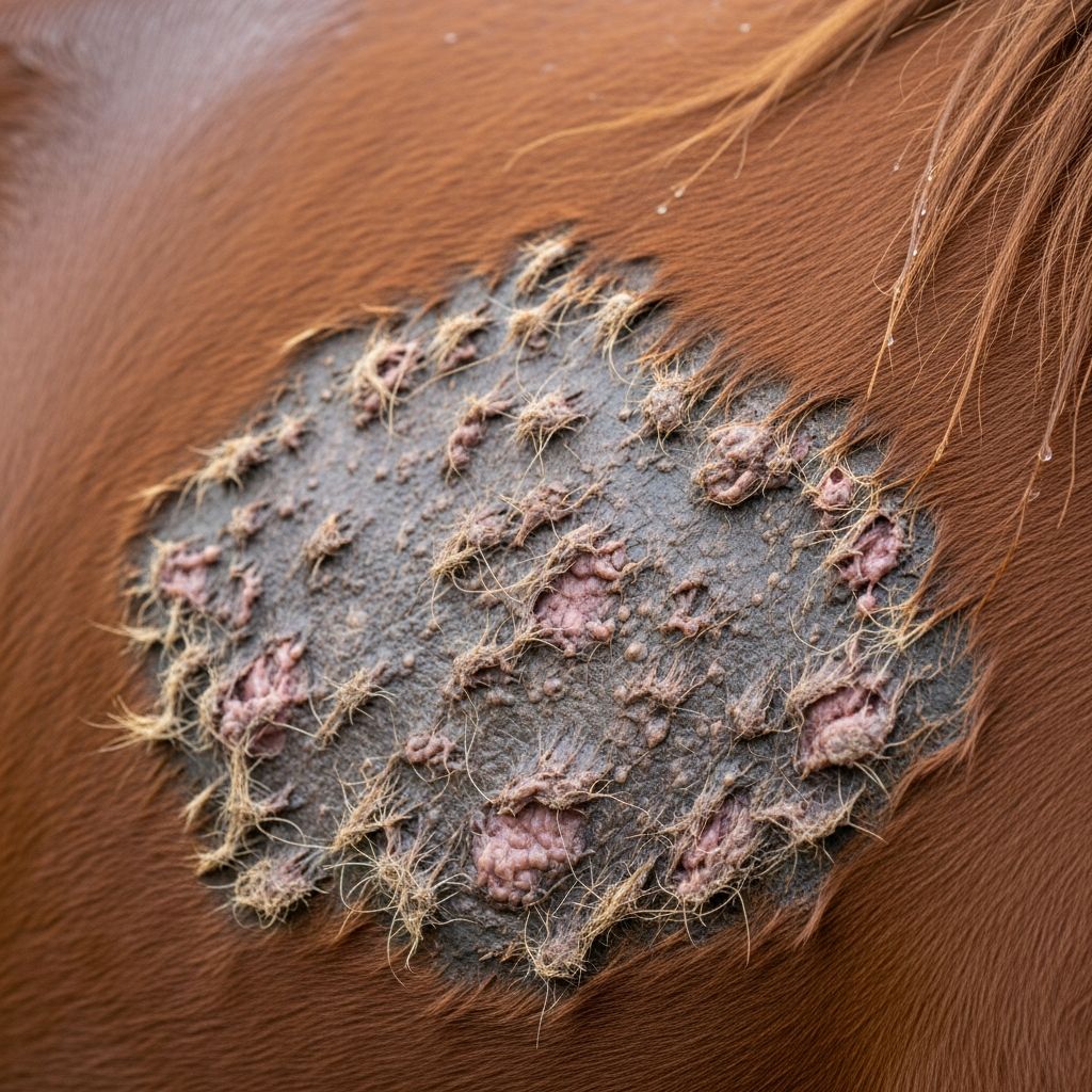 Understand the causes, signs, and effective strategies to manage and prevent rain rot, a common bacterial skin issue in horses exposed to wet conditions.