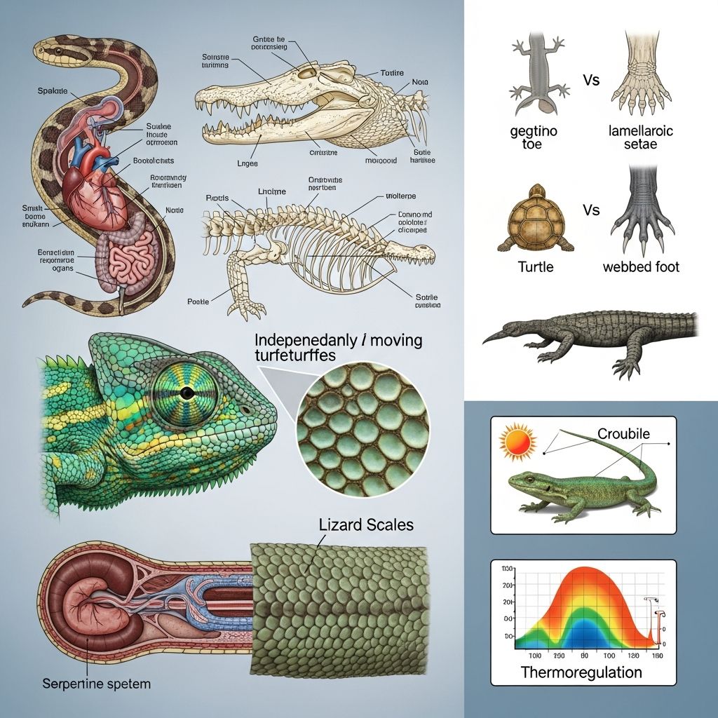 Reptile Anatomy And Traits: A Complete Guide Explore the diverse physical features, skin adaptations, and skeletal structures that define reptiles across their major groups.