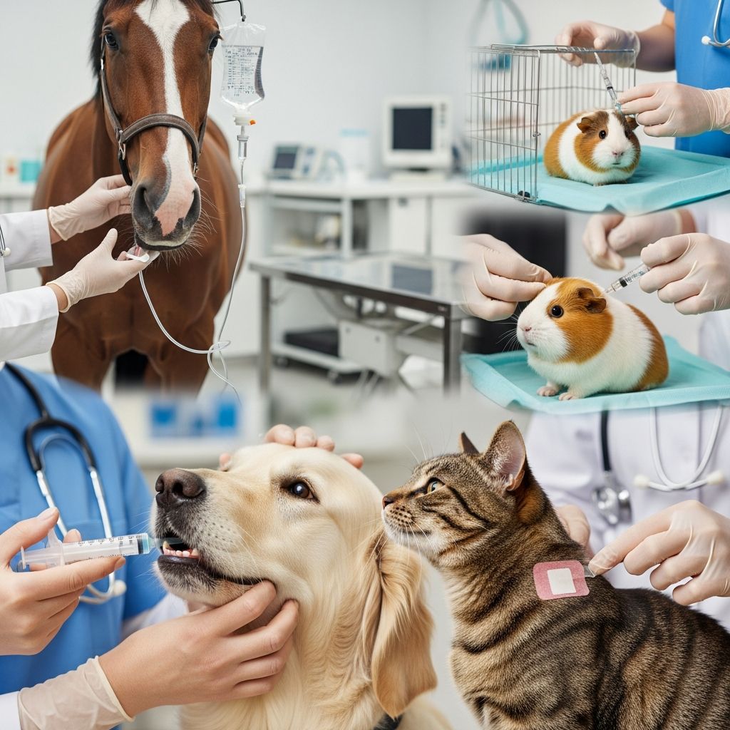 Routes of Drug Delivery in Veterinary Practice Comprehensive guide to selecting optimal drug administration methods and dosage forms for effective animal treatment across species.