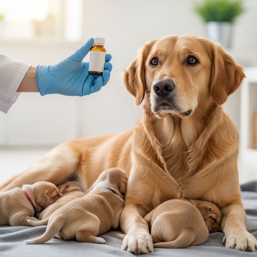 Essential guidelines for veterinarians and dog owners on selecting antibiotics for nursing mothers to protect puppies and ensure maternal health.