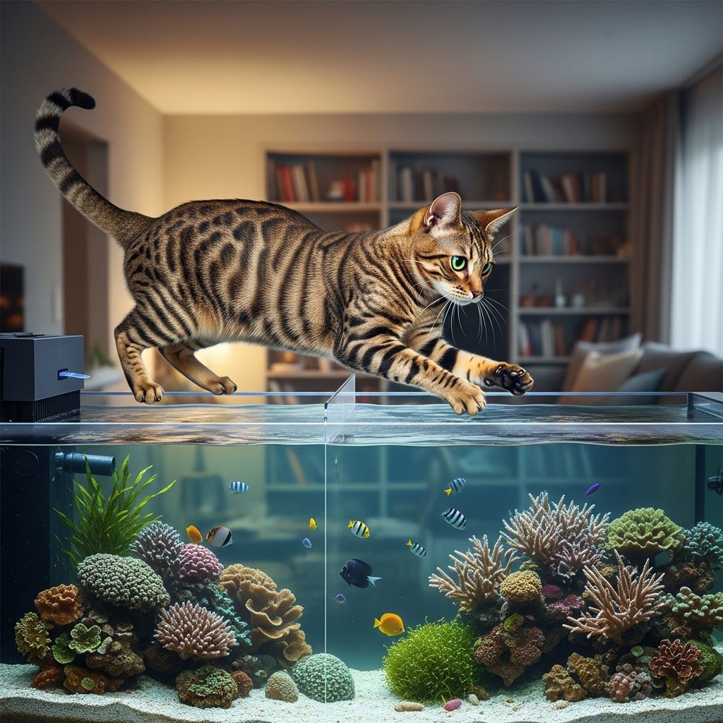Safeguarding Aquariums from Feline Intruders Expert strategies to protect your fish tank from curious cats while ensuring a stress-free environment for all pets.