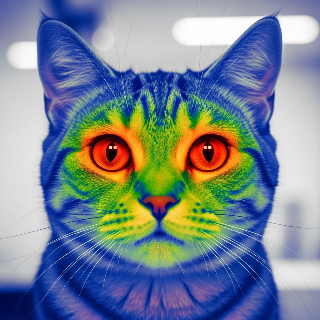 Seeing Cat Feelings: Thermal Tech Insights Unlock the hidden world of feline emotions using thermal imaging to better understand and connect with your cat's inner states.