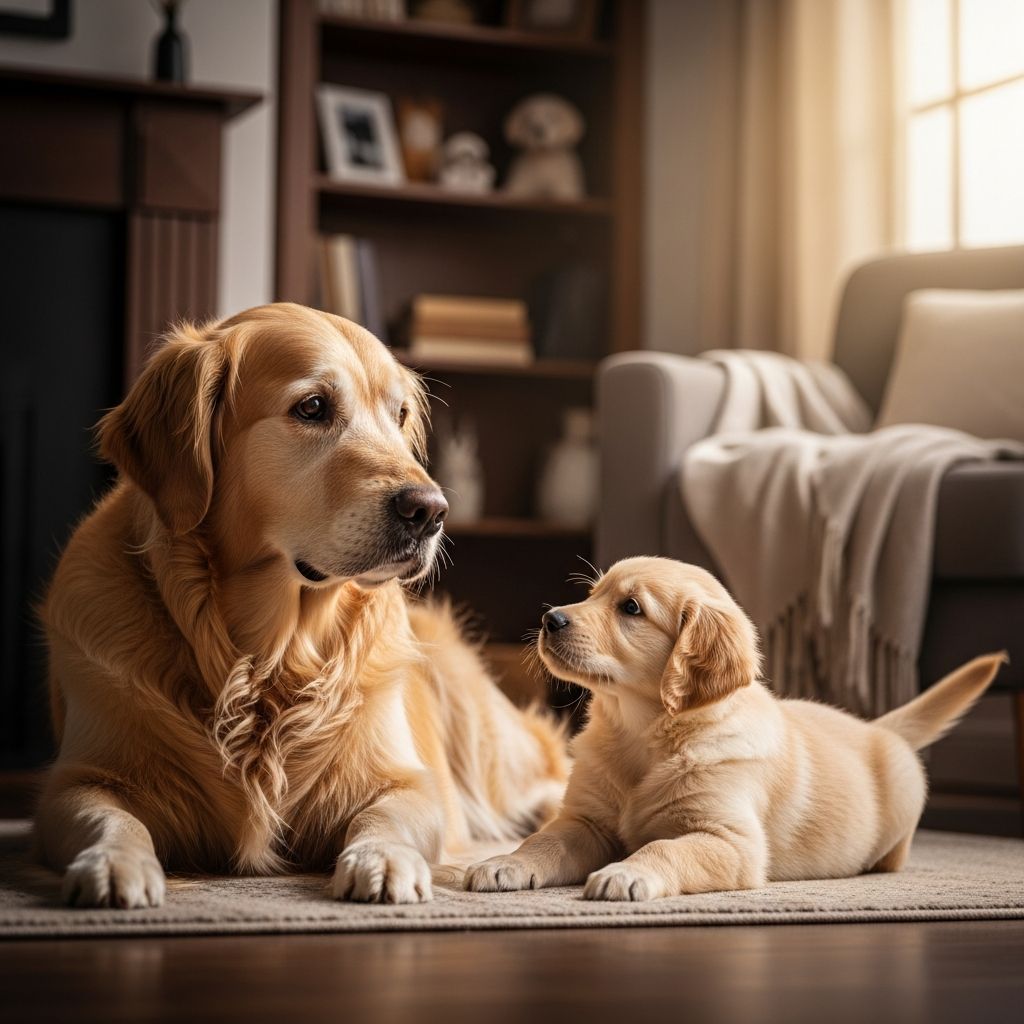 Helping Senior Dogs Adjust to a New Puppy Discover effective strategies to ease your older dog's fear and stress when introducing a lively new puppy into your home.