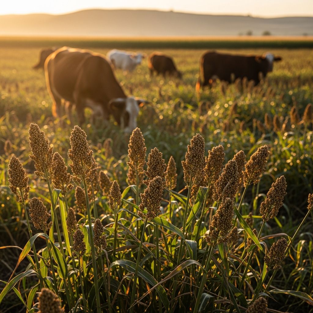Sorghum and Sudan Grass Toxicity in Livestock Essential guide to recognizing, preventing, and treating cyanide poisoning from sorghum and Sudan grass in animals.