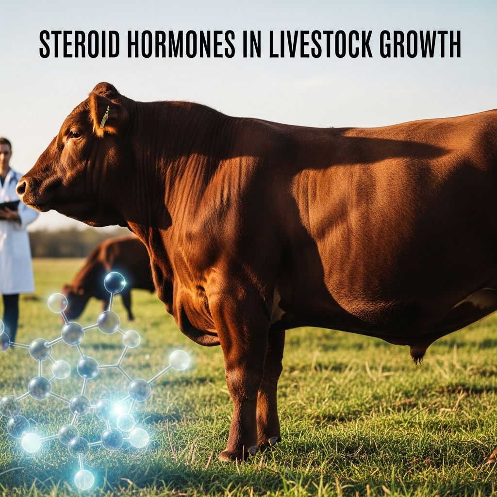 Steroid Hormones In Livestock: 6 FDA-Approved Growth Implants Exploring the role, benefits, and regulations of steroid implants enhancing animal production efficiency.