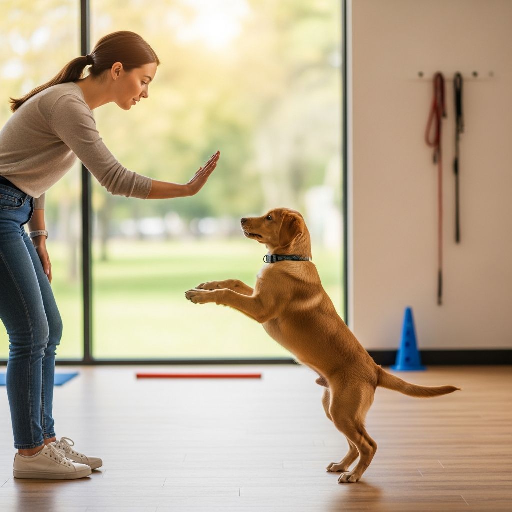 Stop Puppy Jumping: Proven Training Guide Master effective techniques to curb your puppy's jumping habit and foster calm greetings for a well-mannered companion.
