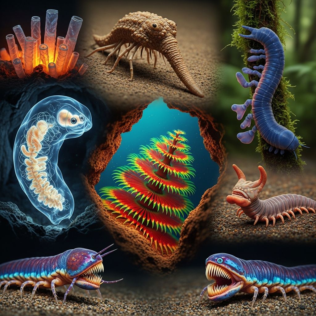 Strange Worms: 7 Bizarre Species That Defy Nature Discover the bizarre adaptations, habitats, and survival strategies of the planet's most unusual worm species, from ocean depths to hidden soils.