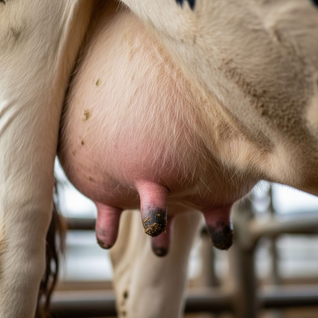 Exploring non-infectious udder issues in cows that impact milk production and animal welfare in dairy farming.