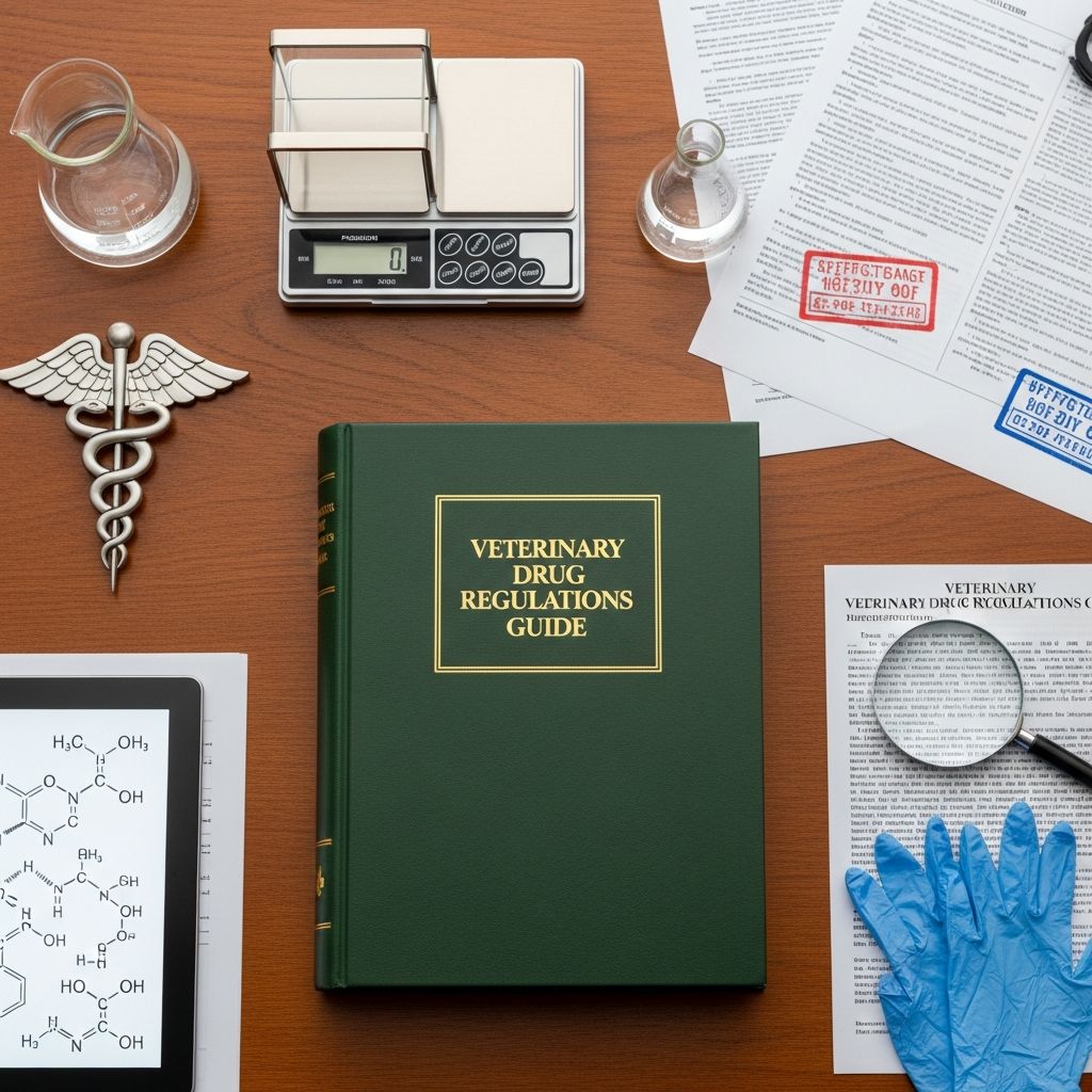 Veterinary Drug Regulations Guide For 2025, Practical Tips Comprehensive overview of FDA rules for new animal drugs, off-label applications, custom compounding, and affordable generics in vet practice.