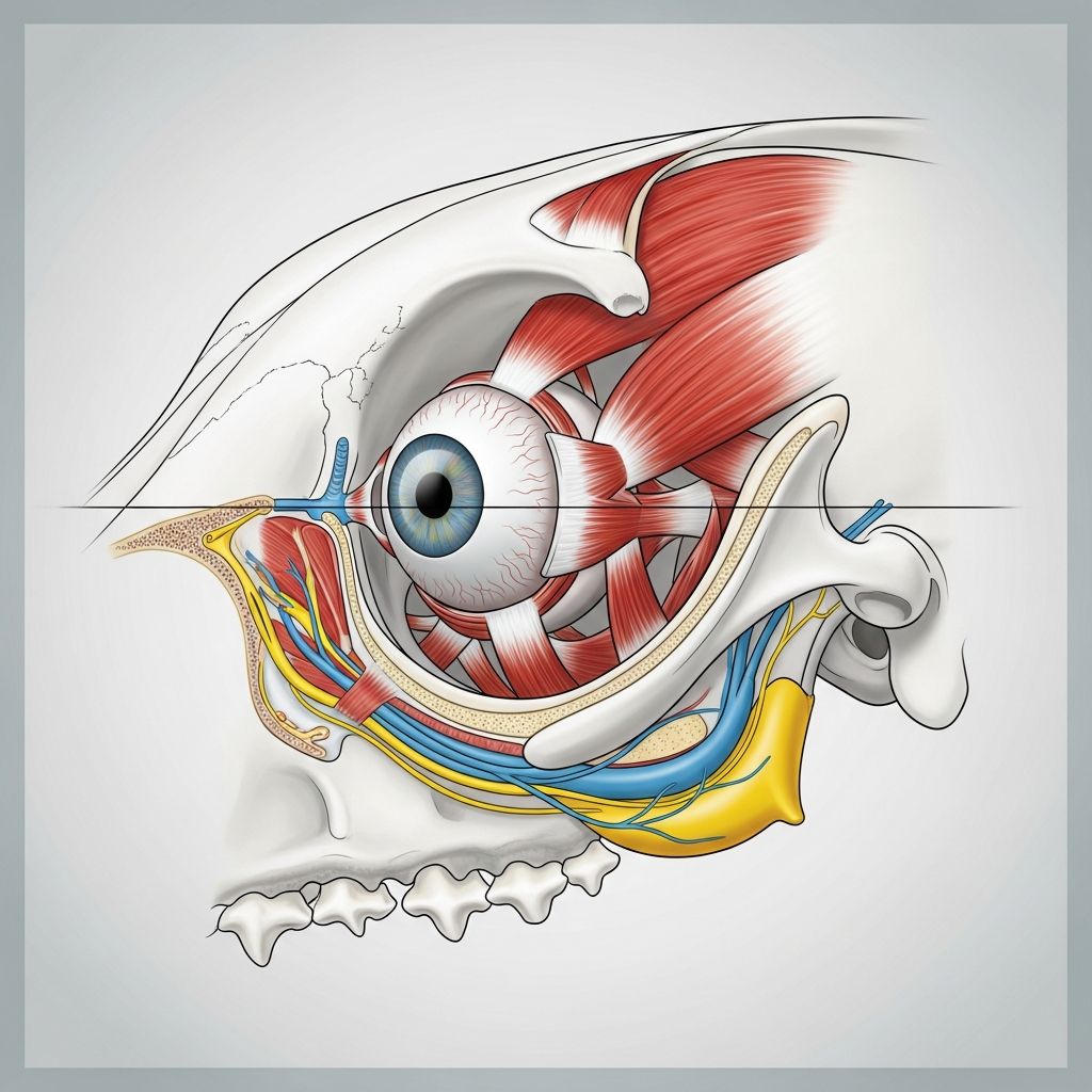 Veterinary Orbital Anatomy: 6 Key Structures Comprehensive guide to the orbital cavity's structure, function, and disorders across species for optimal animal eye health.
