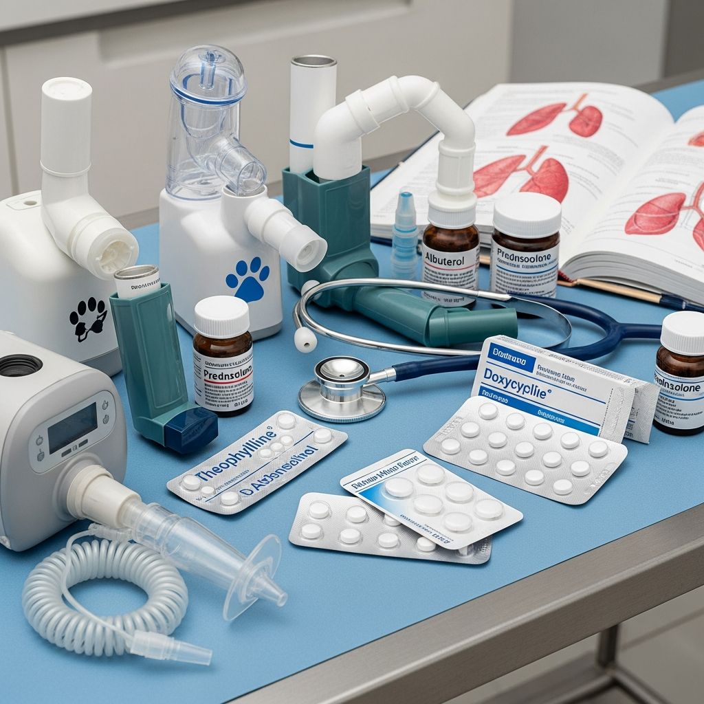 Veterinary Respiratory Drug Guide: 7 Core Drug Classes Comprehensive overview of systemic medications for managing respiratory conditions in animals, from bronchodilators to antimicrobials.
