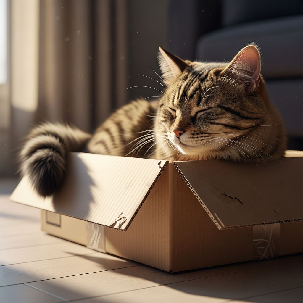 Discover the fascinating reasons behind cats' irresistible attraction to boxes, from instinctual safety to playful hunting.
