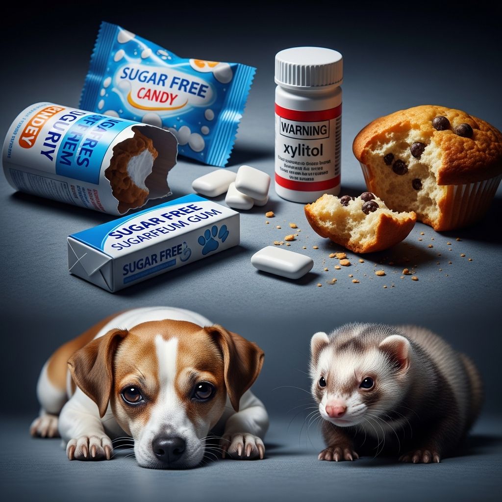 Xylitol Toxicity: Deadly Risk for Dogs and Ferrets Discover why xylitol, a common sugar substitute, poses a life-threatening danger to dogs and ferrets, and learn how to protect your pets from hidden sources.
