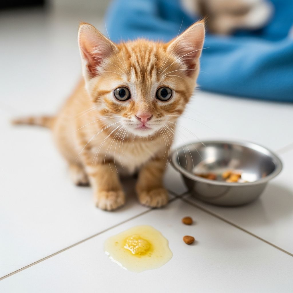 Yellow Vomit in Kittens: Causes and Care Discover why your kitten is vomiting yellow liquid, from common triggers like empty stomachs to serious conditions, and learn essential steps for home care and vet visits.