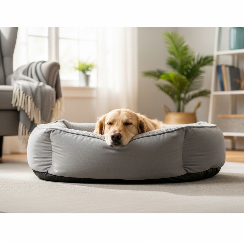 Separating marketing claims from scientific evidence about calming beds for anxious dogs.