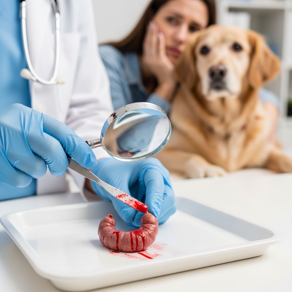 Blood in Dog Stool: Causes, Symptoms, and Care Understanding what causes bloody stools in dogs and when to seek veterinary help