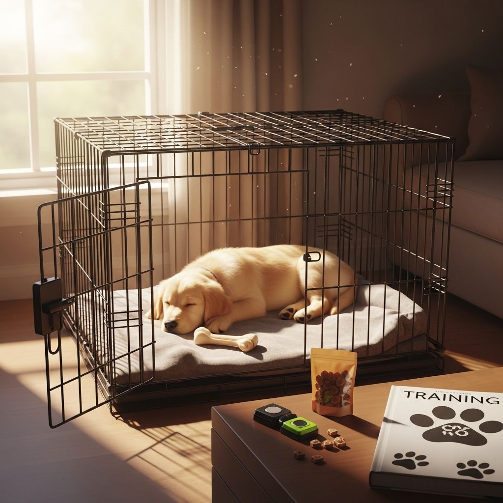 Calm Crate Panic: Proven Training Guide Transform crate anxiety into confidence with step-by-step methods that build positive associations and lasting comfort for your dog.