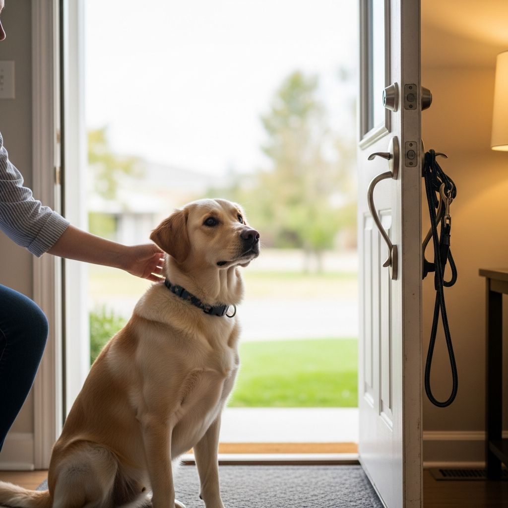 Calm Your Dog at the Door: Proven Training Guide Transform chaotic door greetings into peaceful routines with this step-by-step positive reinforcement training plan for excited dogs.