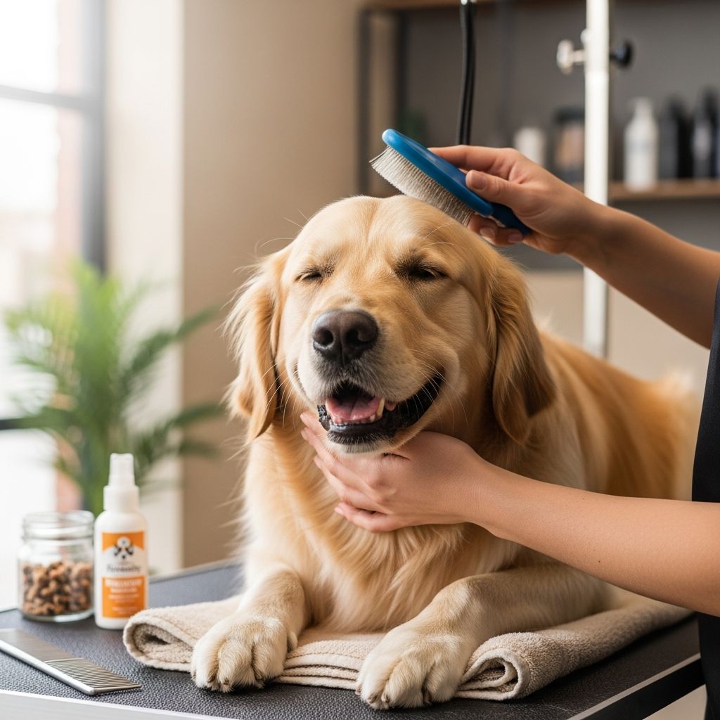 Calming Anxious Dogs During Grooming Discover proven strategies to ease your dog's grooming fears and transform stressful sessions into positive experiences for better pet health.