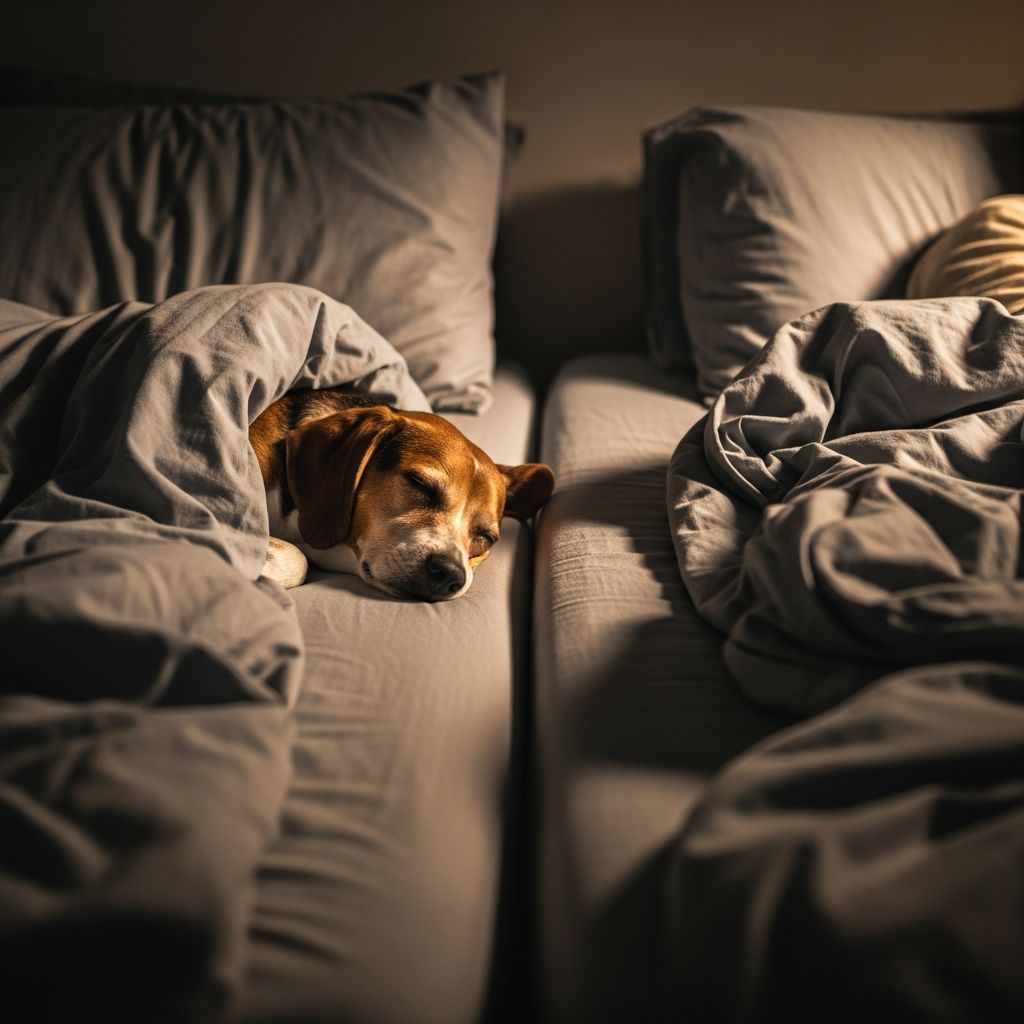 Canine Bed-Sharing: Weighing Benefits and Drawbacks Explore the upsides and downsides of inviting your dog to share your bed for better bonding or potential sleep disruptions.