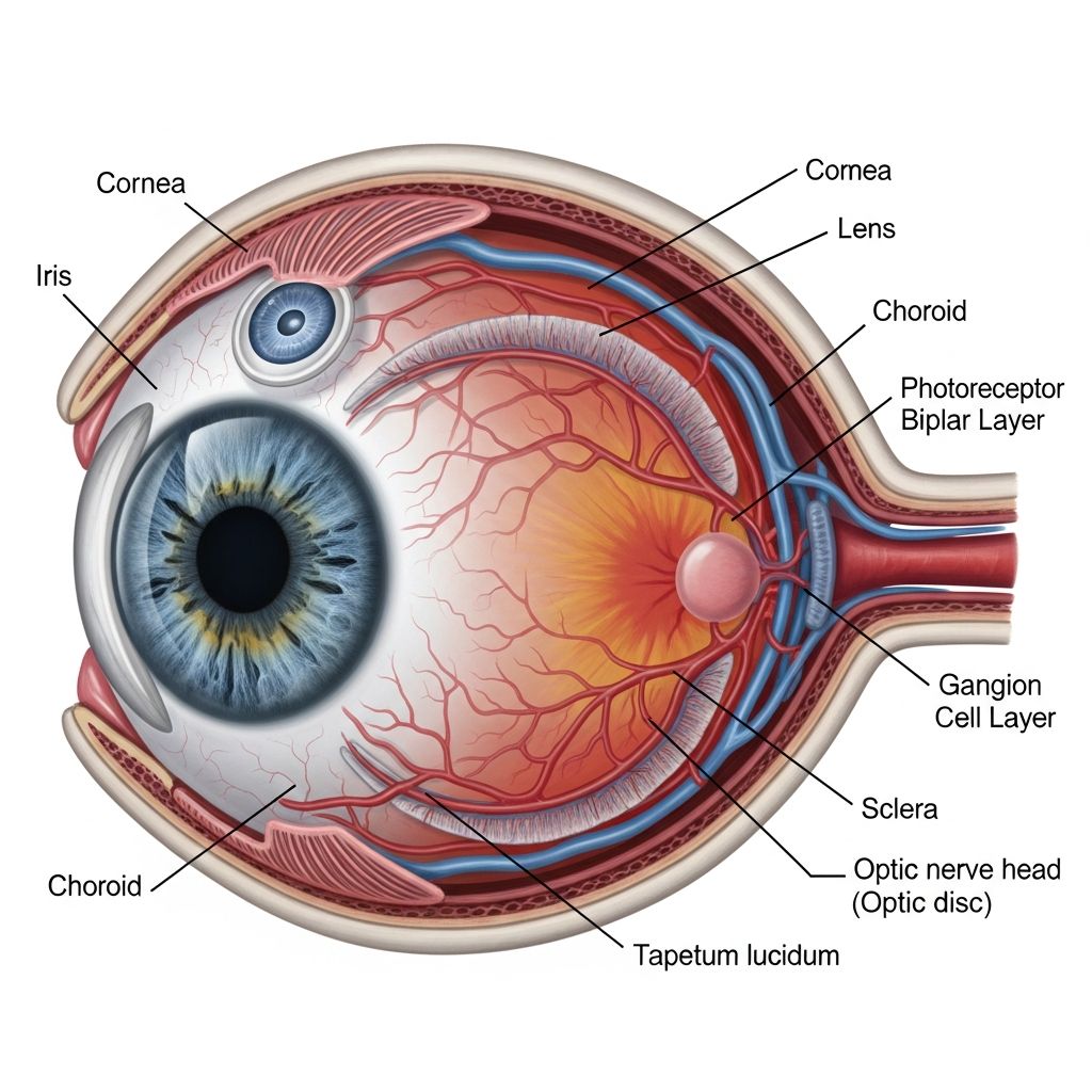 Canine Eye Anatomy Guide Explore the intricate structure of your dog's eyes, from protective layers to light-sensing cells, and learn how they differ from human vision.