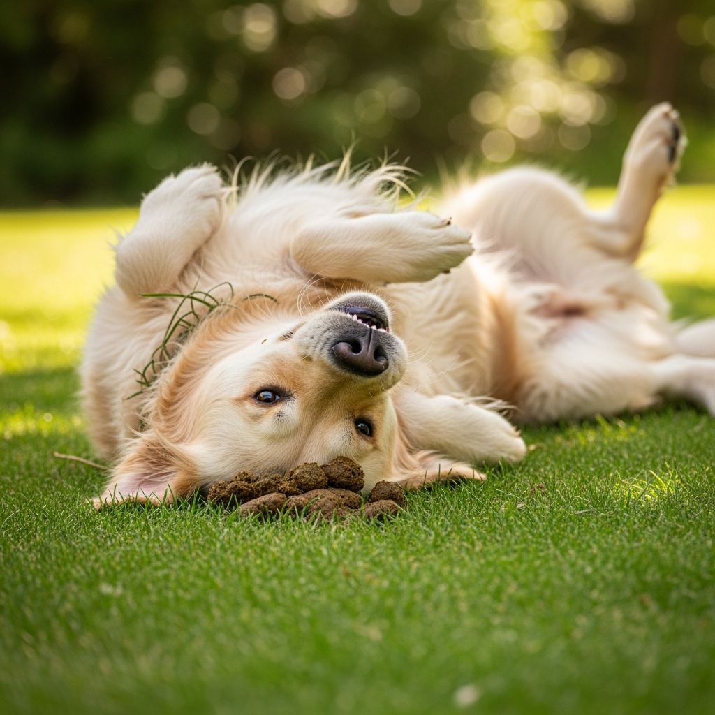 Discover why dogs engage in poop rolling and what it reveals about their instincts.