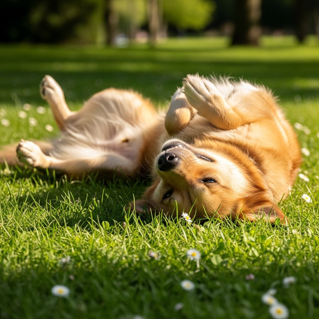 Understanding Canine Grass Rolling Behavior Discover the fascinating reasons behind your dog's grass rolling habits