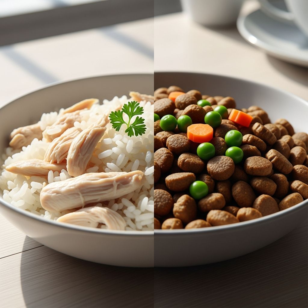 Chicken and Rice for Dogs: Helpful or Harmful? Discover why the popular chicken and rice remedy for upset stomachs might not be ideal for your dog and explore safer alternatives.