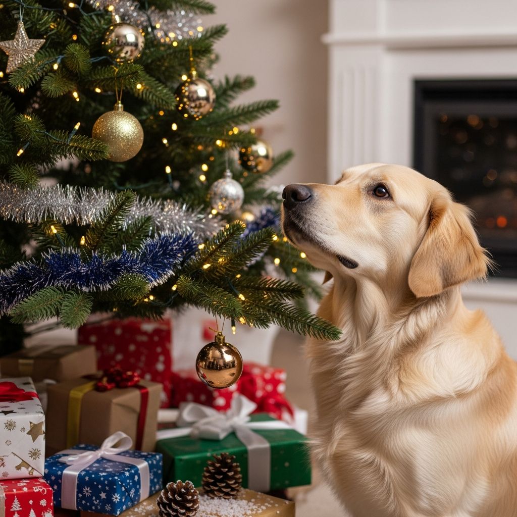 Christmas Trees and Dogs: Safety Guide Discover if holiday trees pose risks to your dog and learn essential precautions for a safe festive season with your furry friend.