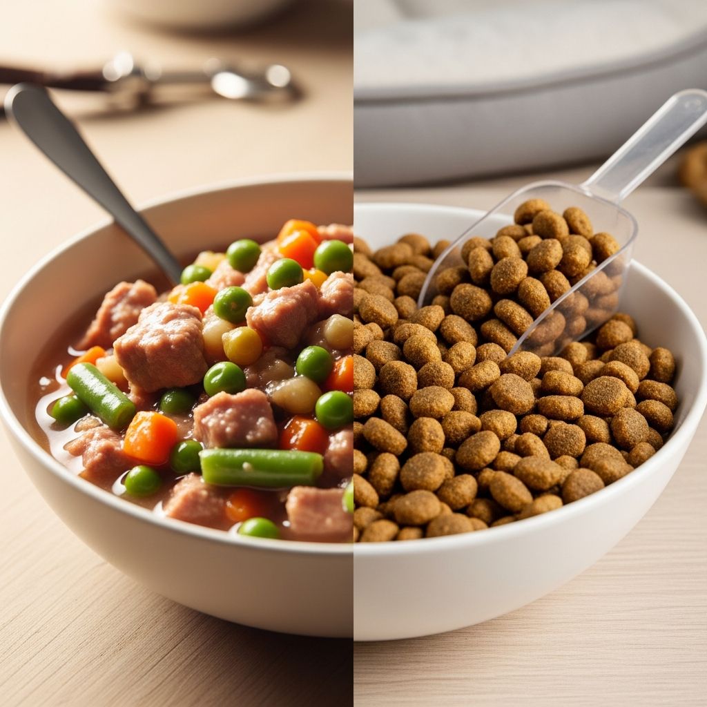 Comparing Nutrients: Wet vs Dry Dog Food Unlock the secrets to fair nutrient comparisons between canned and kibble dog foods using dry matter analysis for smarter feeding choices.