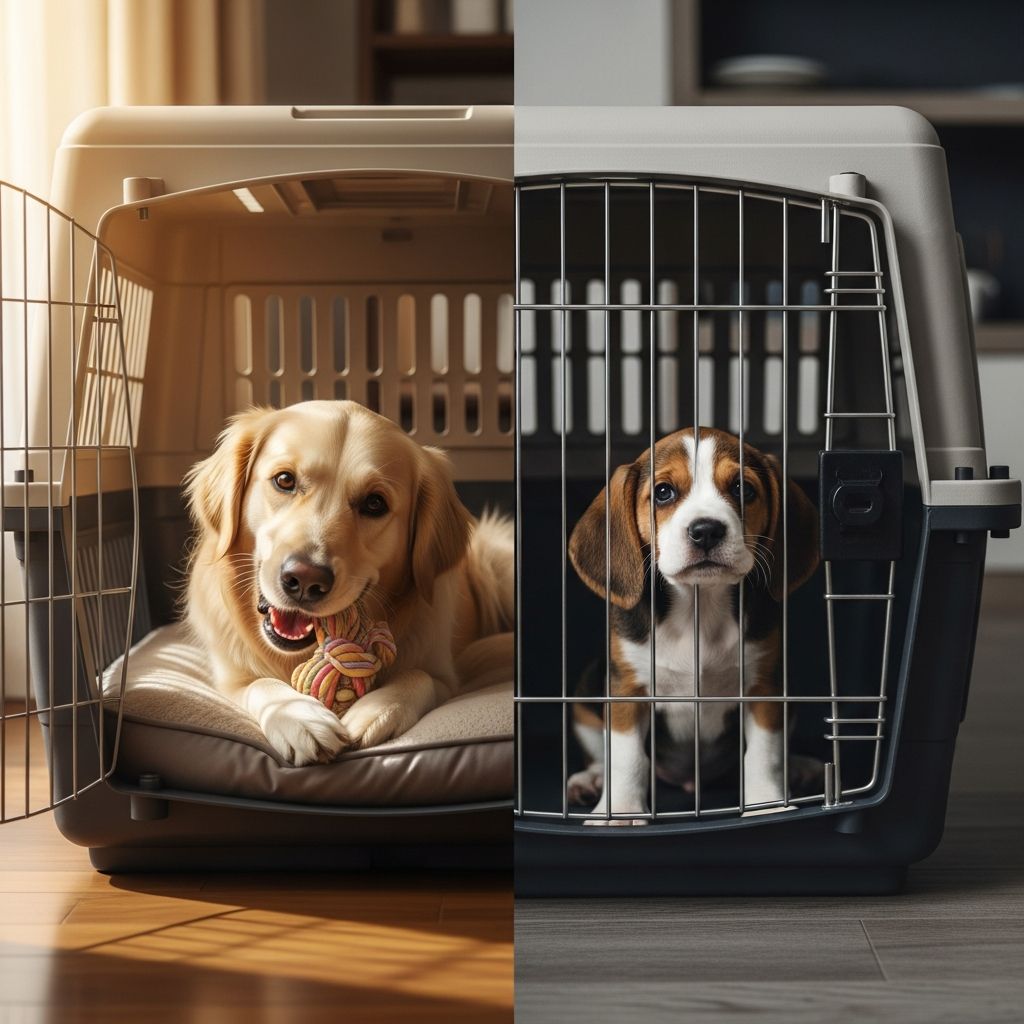 Crate Training Dogs: Tool or Trouble? Explore the benefits and risks of crate training your dog, with expert tips to use it responsibly without harm.