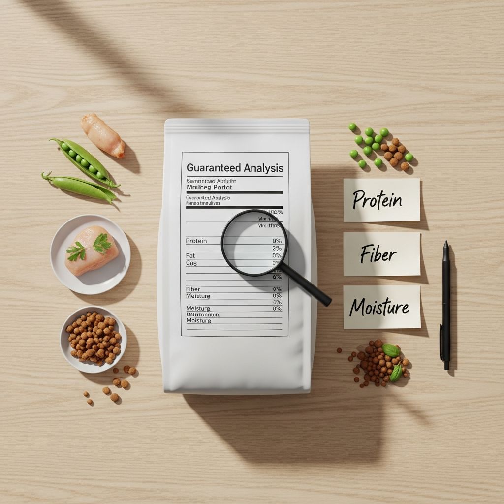 Decoding Pet Food Labels: The Guaranteed Analysis Explained Master the science behind pet food labeling and make informed nutritional choices