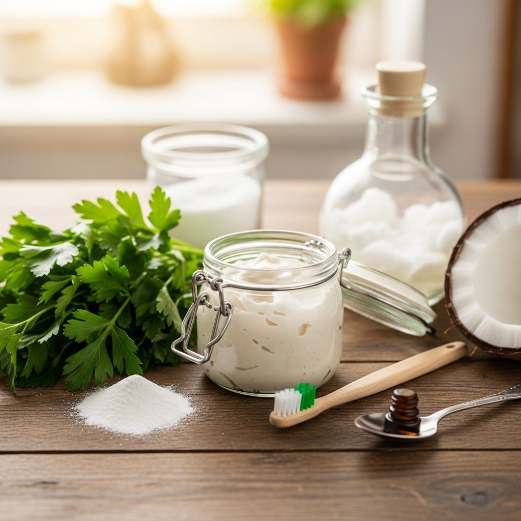 Craft safe, natural toothpaste at home to keep your dog's teeth clean and breath fresh without harsh chemicals.