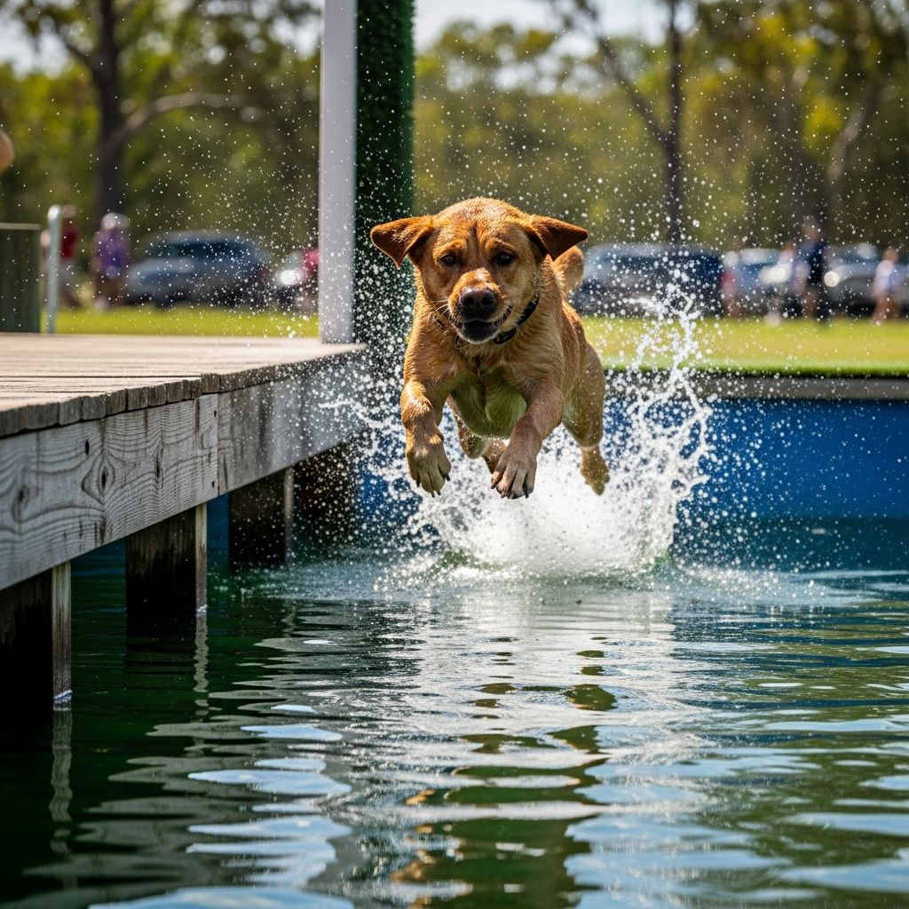 Dock Diving: Unleash Your Dog’s Inner Athlete Discover the thrilling world of dock diving, where dogs soar into water for distance, height, and speed in this explosive aquatic sport.