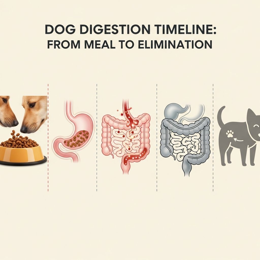 Dog Digestion Timeline: From Meal to Elimination Discover the complete journey of food through your dog's digestive system, including timelines, influencing factors, and tips for optimal gut health.